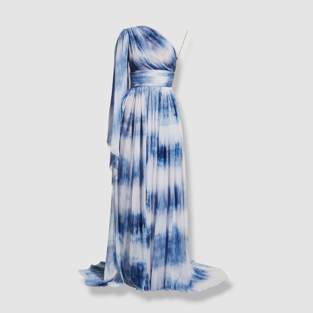 Bronx and Banco Blue and White Maxi Dress